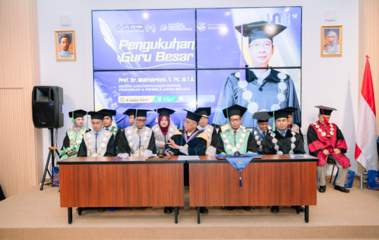 UM Metro Tambah Deretan Guru Besar, Prof. Dr. Multhahroyin Resmi Dikukuhkan