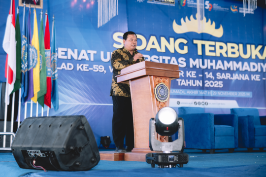 Wakil Direktur Program Vokasi Wakili IKA Alumni UM Metro dalam Sambutan Pertama Temu Alumni UM Metro 2025