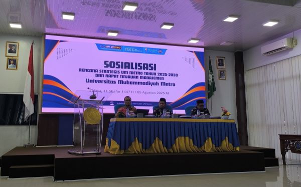 UM Metro Laksanakan Sosialisasi Renstra 2025–2030 dan Rapat Tinjauan Manajemen sebagai Langkah Strategis Menuju Perguruan Tinggi Unggul