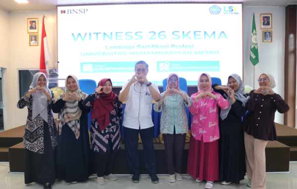 UM Metro Mantapkan Kompetensi Asesor Melalui Witness 26 Skema oleh LSP UM Metro